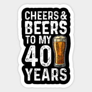 beers and cheers Sticker